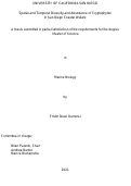 Cover page: Spatial and Temporal Diversity and Abundance of Cryptophytes in San Diego Coastal Waters