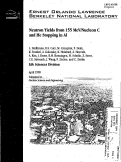 Cover page: Neutron yields from 155 MeV/nucleon C and He stopping in Al