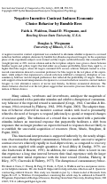 Cover page: Negative Incentive Contrast Induces Economic Choice Behavior by Bumble Bees