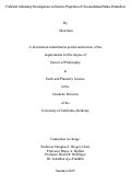 Cover page: Field and Laboratory Investigations on Seismic Properties of Unconsolidated Saline Permafrost