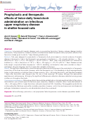 Cover page: Prophylactic and therapeutic effects of twice-daily famciclovir administration on infectious upper respiratory disease in shelter-housed cats