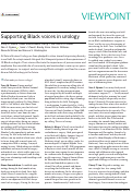Cover page: Supporting Black voices in urology