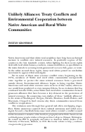 Cover page: Unlikely Alliances: Treaty Conflicts and Environmental Cooperation between Native American and Rural White Communities