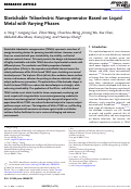 Cover page: Stretchable Triboelectric Nanogenerator Based on Liquid Metal with Varying Phases.