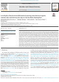 Cover page: Local hydroclimate drives differential warming rates between regular summer days and extreme hot days in the Northern Hemisphere