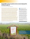 Cover page: Using InVEST to assess ecosystem services on conserved properties in Sonoma County, CA