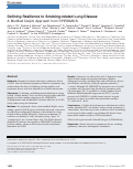 Cover page: Defining Resilience to Smoking-related Lung Disease: A Modified Delphi Approach from SPIROMICS.