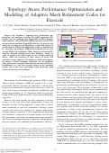 Cover page: Topology-Aware Performance Optimization and Modeling of Adaptive Mesh Refinement Codes for Exascale