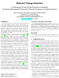 Cover page: Relevant Change Detection: Framework for the Precise Extraction of Modified and Novel Web-based Content as a Filtering Technique for Analysis Engines