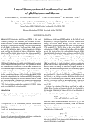 Cover page: A novel bicompartmental mathematical model of glioblastoma multiforme