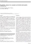 Cover page: Readability estimates for commonly used health-related quality of life surveys