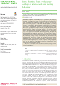 Cover page: Form, function, foam: evolutionary ecology of anuran nests and nesting behaviour.