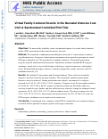 Cover page: Virtual Family-Centered Rounds in the Neonatal Intensive Care Unit: A Randomized Controlled Pilot Trial