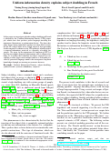 Cover page: Uniform information density explains subject doubling in French