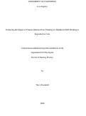 Cover page: Evaluating the Impact of Trauma-Informed Care Training for Healthcare Staff Working in Reproductive Care