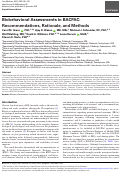 Cover page: Biobehavioral Assessments in BACPAC: Recommendations, Rationale, and Methods