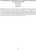 Cover page: Feature distinctiveness in verbs: links between verb distinctiveness, child directedspeech and age of acquisition