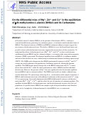 Cover page: On the Differential Roles of Mg2+, Zn2+, and Cu2+ in the Equilibrium of β-N-Methyl-Amino-L-Alanine (BMAA) and its Carbamates