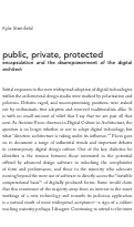 Cover page: Public, Private, Protected: Encapsulation and the disempowerment of the digital architect