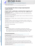 Cover page: Loss of neuronal Tet2 enhances hippocampal-dependent cognitive function.