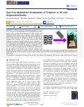 Cover page: App-Free Method for Visualization of Polymers in 3D and Augmented Reality