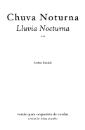 Cover page: Chuva Noturna