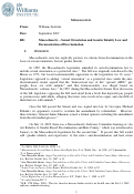 Cover page: Massachusetts – Sexual Orientation and Gender Identity Law and Documentation of Discrimination