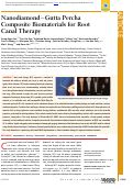 Cover page: Nanodiamond–Gutta Percha Composite Biomaterials for Root Canal Therapy
