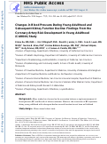 Cover page: Changes in Blood Pressure During Young Adulthood and Subsequent Kidney Function Decline: Findings From the Coronary Artery Risk Development in Young Adulthood (CARDIA) Study