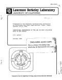 Cover page: OPERATIONAL PERFORMANCE OF THE LBL 88-INCH CYCLOTRON WITH AN ECR SOURCE