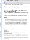 Cover page: Optimization-derived blood input function using a kernel method and its evaluation with total-body PET for brain parametric imaging