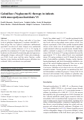 Cover page: Galsulfase (Naglazyme®) therapy in infants with mucopolysaccharidosis VI