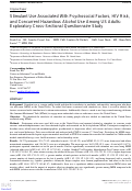 Cover page: Stimulant Use Associated With Psychosocial Factors, HIV Risk, and Concurrent Hazardous Alcohol Use Among US Adults: Exploratory Cross-Sectional Questionnaire Study.