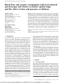 Cover page: Blood flow and oxygen consumption with near-infrared spectroscopy and venous occlusion: spatial maps and the effect of time and pressure of inflation