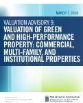 Cover page: Valuation of Green and High-performance Property: Commecial, Multi-family, and Institutional Properties