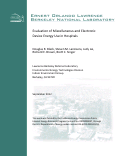 Cover page: Evaluation of Miscellaneous and Electronic Device Energy Use in Hospitals