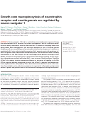 Cover page: Growth cone macropinocytosis of neurotrophin receptor and neuritogenesis are regulated by neuron navigator 1