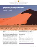 Cover page: New approaches to geoconservation in desert environments