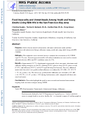 Cover page: Food Insecurity and Unmet Needs Among Youth and Young Adults Living With HIV in the San Francisco Bay Area