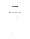 Cover page: The Housing Crisis in California