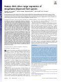 Cover page: Human diets drive range expansion of megafauna-dispersed fruit species