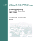 Cover page: An Assessment of Envelope Measures in Mild Climate Deep Energy Retrofits