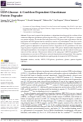 Cover page: UDP-Glucose: A Cereblon-Dependent Glucokinase Protein Degrader.