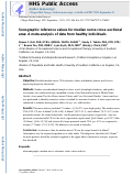 Cover page: Sonographic reference values for median nerve cross-sectional area: A meta-analysis of data from healthy individuals.