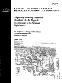 Cover page: Elliptically Polarizing Undulator Beamline 4.0.1 for Magnetic Spectroscopy at the Advanced Light Source