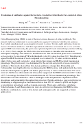 Cover page: Evaluation of antibiotics against the bacteria, Candidatus Liberibacter for control of citrus Huanglongbing