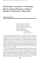 Cover page: Reasserting "Consensus": A Somewhat Bitterly Amused Response to Kristof Haavik’s "In Defense of Black Robe"