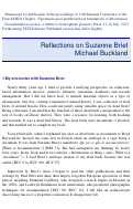Cover page: Reflections on Suzanne Briet
