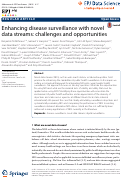 Cover page: Enhancing disease surveillance with novel data streams: challenges and opportunities