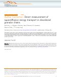 Cover page: Author Correction: Direct measurement of superdiffusive energy transport in disordered granular chains